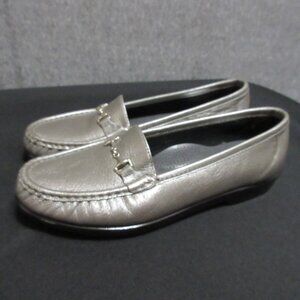 SAS TriPad Comfort Metro Loafers Horsebit 8.5 Wide Pewter